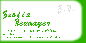 zsofia neumayer business card